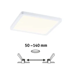 Paulmann LED-panel Areo 3.000 K kantet 17,5cm hvid