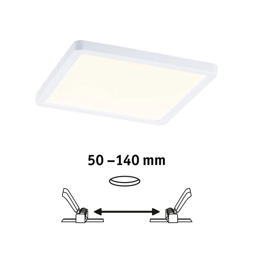Paulmann LED-panel Areo 3.000 K kantet 17,5cm hvid