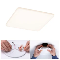 Paulmann LED-panel Veluna 3.000K kantet, 18,5cm