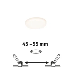 Paulmann LED-panel Veluna 3.000K rund ca. 7,5cm