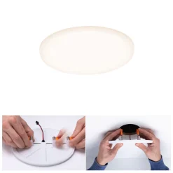 Paulmann LED-panel Veluna 3.000K rund ca. 12,5cm