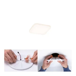 Paulmann LED-panel Veluna 3.000K kantet, 7,5cm