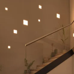 Paulmann LED-panel Veluna 3.000K kantet, 7,5cm