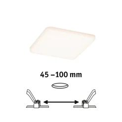 Paulmann LED-panel Veluna 3.000K kantet, 12,5cm