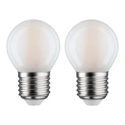 Paulmann LED-pære E27 5 W 2.700 K mat, 2 stk.