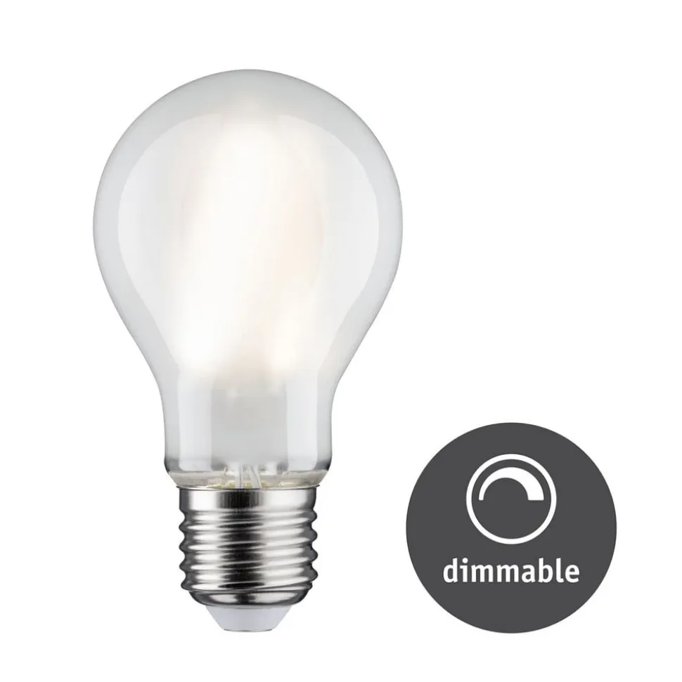 Paulmann LED-pære E27 9 W 4.000 K, mat, kan dæmpes