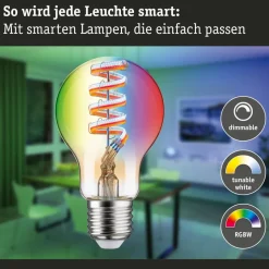 Paulmann LED-pære ZigBee E27 6,3W RGBW dim guld