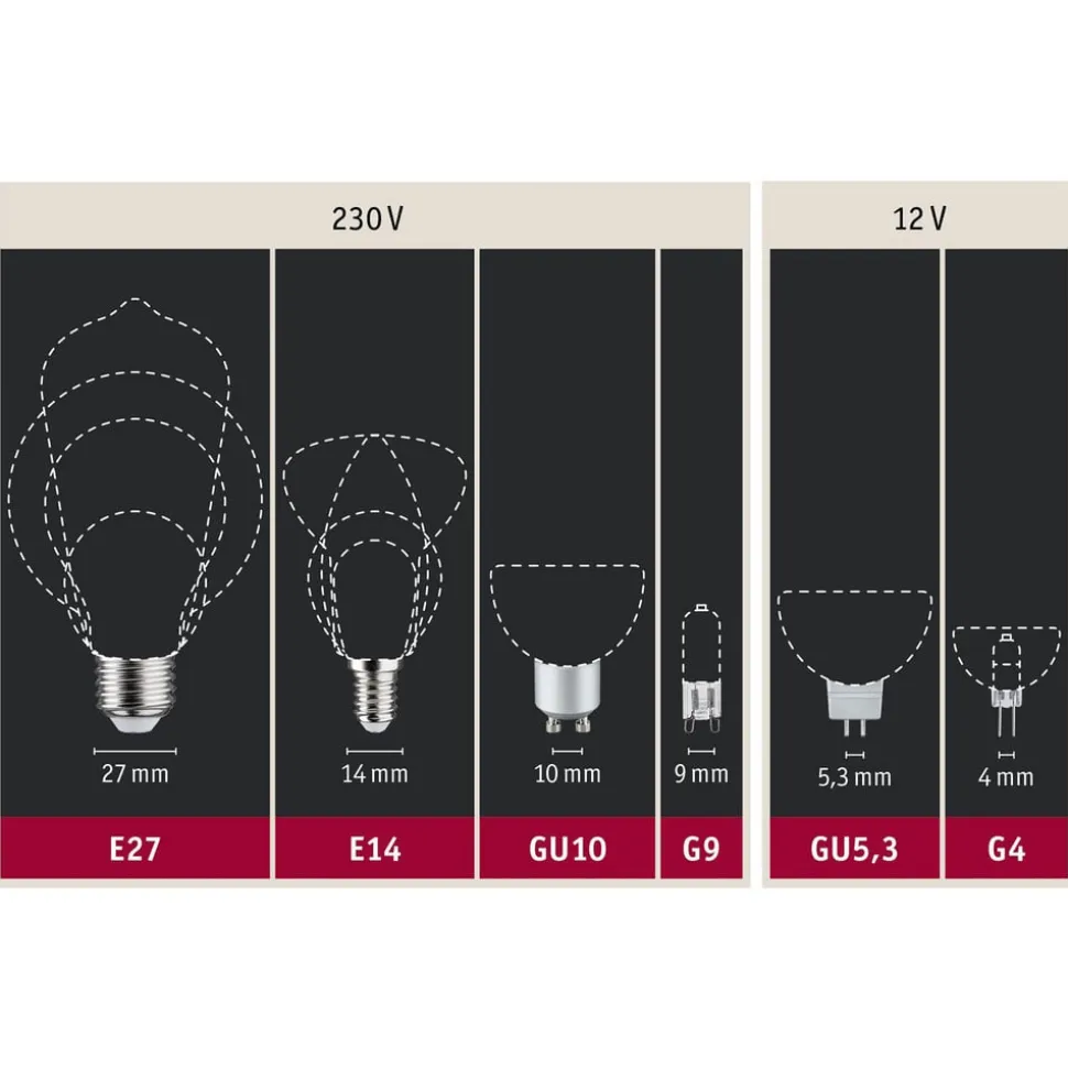 Paulmann LED-reflektor GU10 7W 4.000K dæmpbar hvid