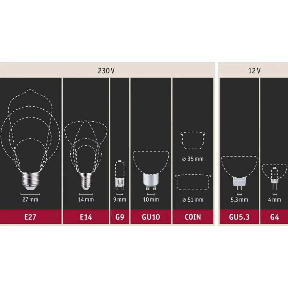 Paulmann LED-reflektor GU10 7W 4.000K dæmpbar hvid