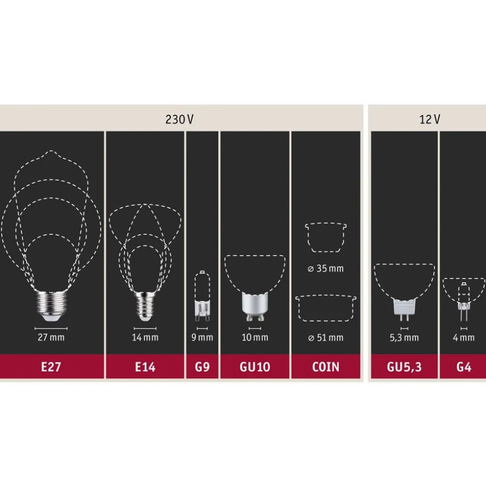 Paulmann LED-reflektor GU10 7W 2.700K dæmpet krom