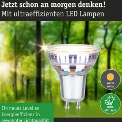 Paulmann LED-reflektor GU10, 2,5 W, 3.000 K, 450 lm, 100°