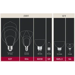 Paulmann LED-reflektor GU10 6W 350lm dæmpet til varm