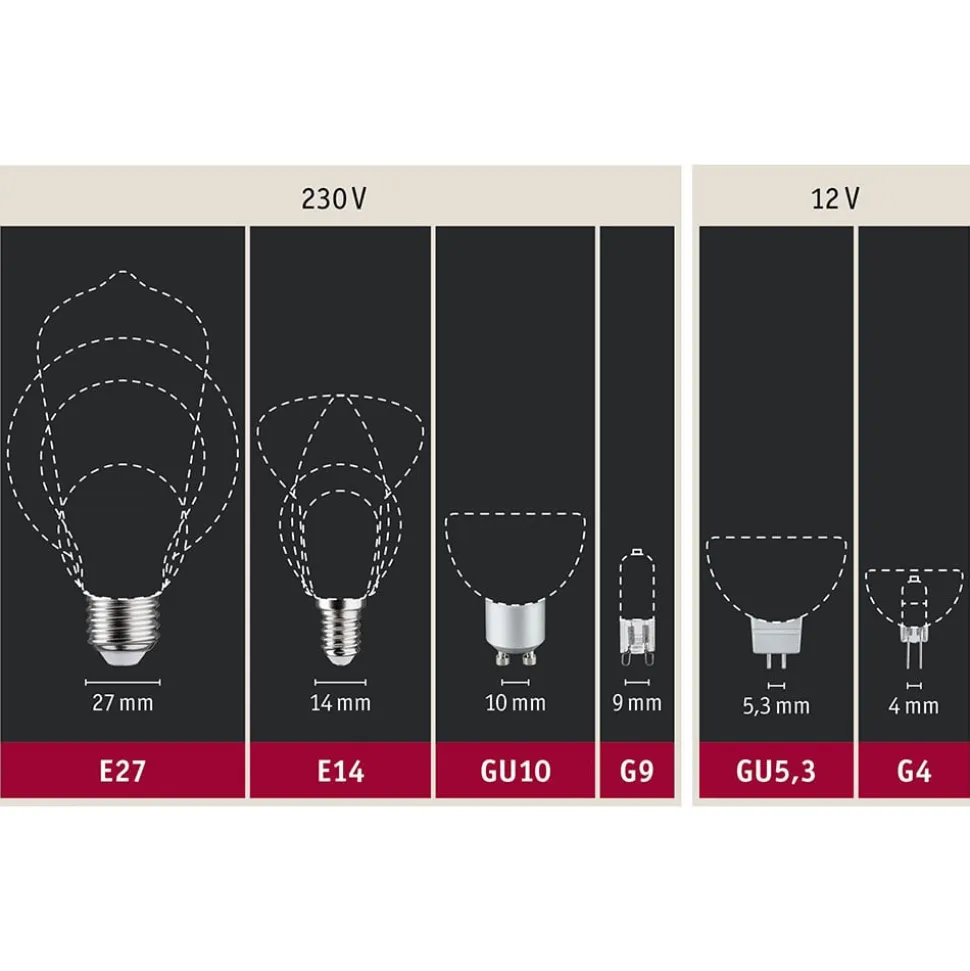 Paulmann LED-reflektor GU10 7W 2.700K dæmpbar sort