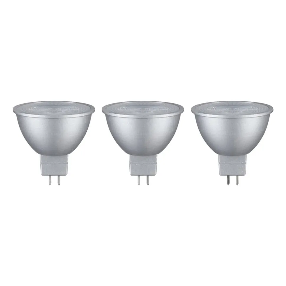 Paulmann LED-reflektor GU5,3 6W 2.700 3 stk krom