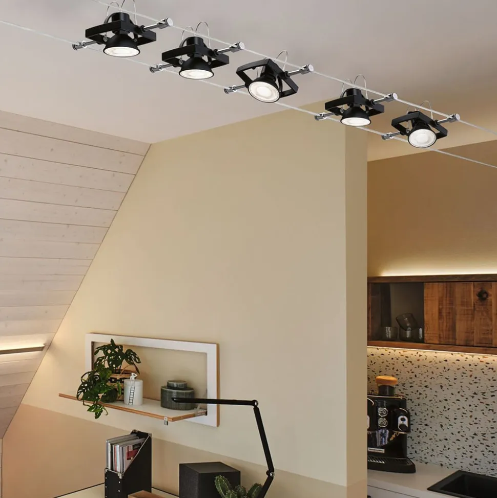 Paulmann LED-reflektor GU5,3 6,5W 827 dæmpbar sort