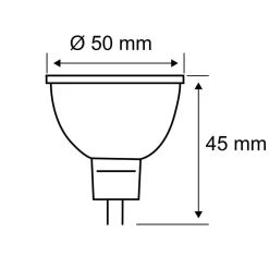 Paulmann LED-reflektor GU5,3 6,5W 827 dæmpbar sort