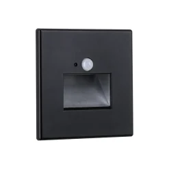 Paulmann LED-sensor-vægindbygningslampe Edge Quadro sort 8 cm