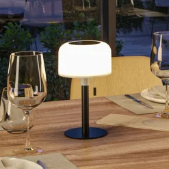 Paulmann LED-solcellelampe Bartja, sort, IP44 dæmpbar