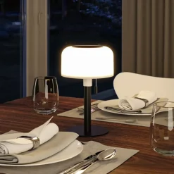 Paulmann LED-solcellelampe Bartja, sort, IP44 dæmpbar