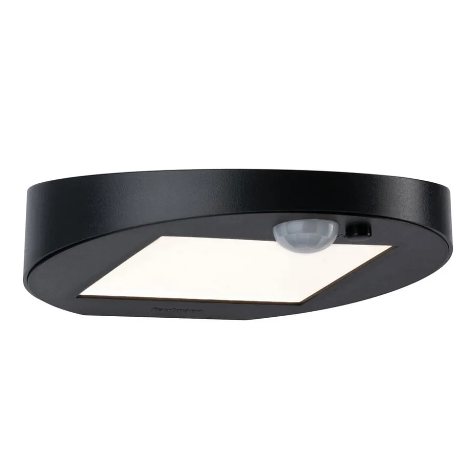 Paulmann LED-solcellelampe til udendørs væglampe Ryse, antracit