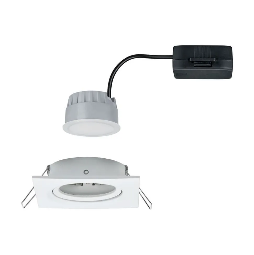 Paulmann LED-spot Nova Coin kantet, dæmpbar, hvid