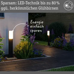 Paulmann LED-stibelysning Bonnie, aluminium, antracit