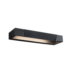 Paulmann LED-væglampe Lucille, sort, 40 cm IP44 dæmpbar