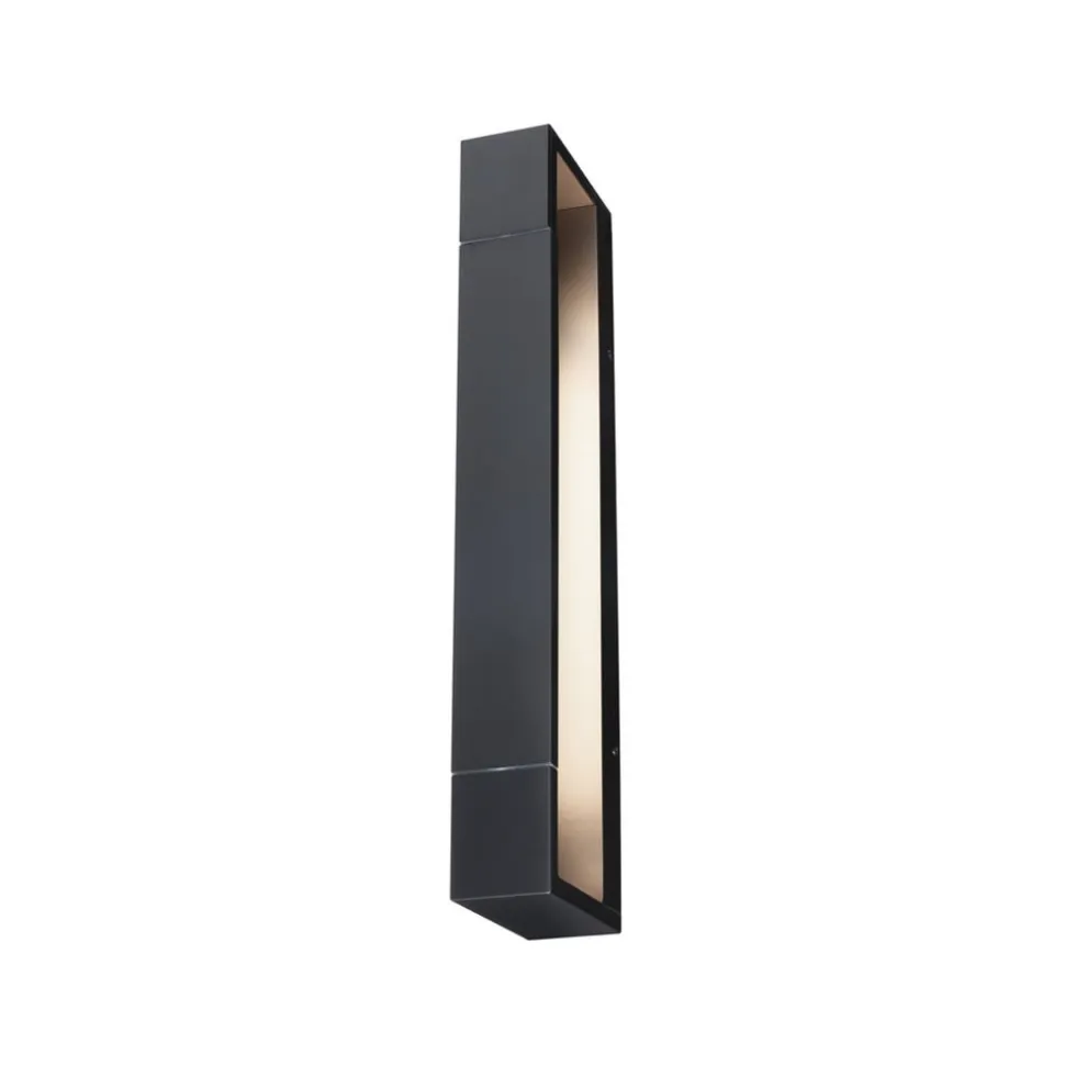 Paulmann LED-væglampe Lucille, sort, 40 cm IP44 dæmpbar