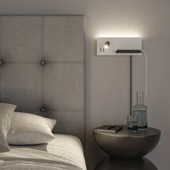 Paulmann LED-væglampe Serra, sort, 2.700K, højre