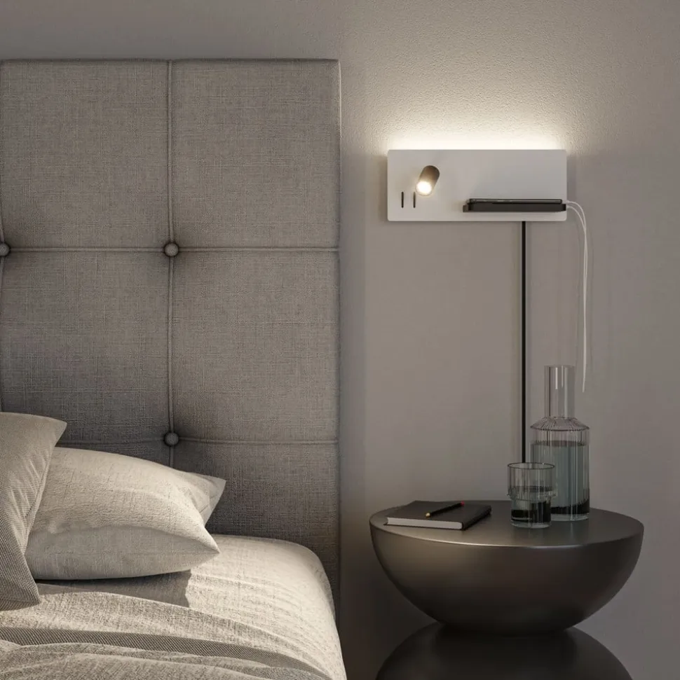 Paulmann LED-væglampe Serra, sort, 2.700K, højre