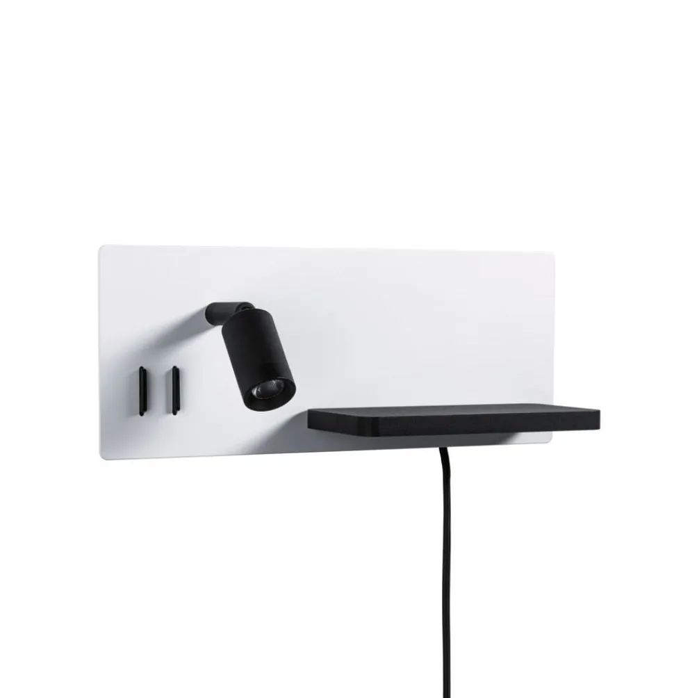 Paulmann LED-væglampe Serra, sort, 2.700K, højre