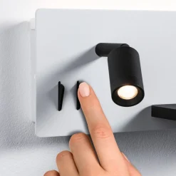 Paulmann LED-væglampe Serra, sort, 2.700K, højre