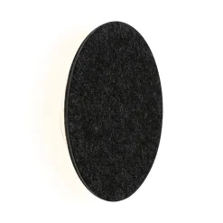 Paulmann LED-væglampe Tulga, Ø 20 cm, antracit, filt