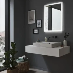 Paulmann LED-vægspejl Mirra hvid 60x80 cm IP44 CCT