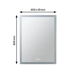 Paulmann LED-vægspejl Mirra hvid 60x80 cm IP44 CCT