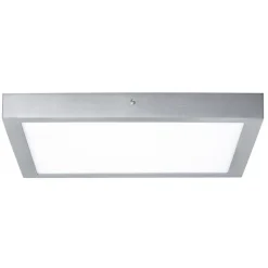 Paulmann Lunar LED-panel, kantet, krom, 40x40cm