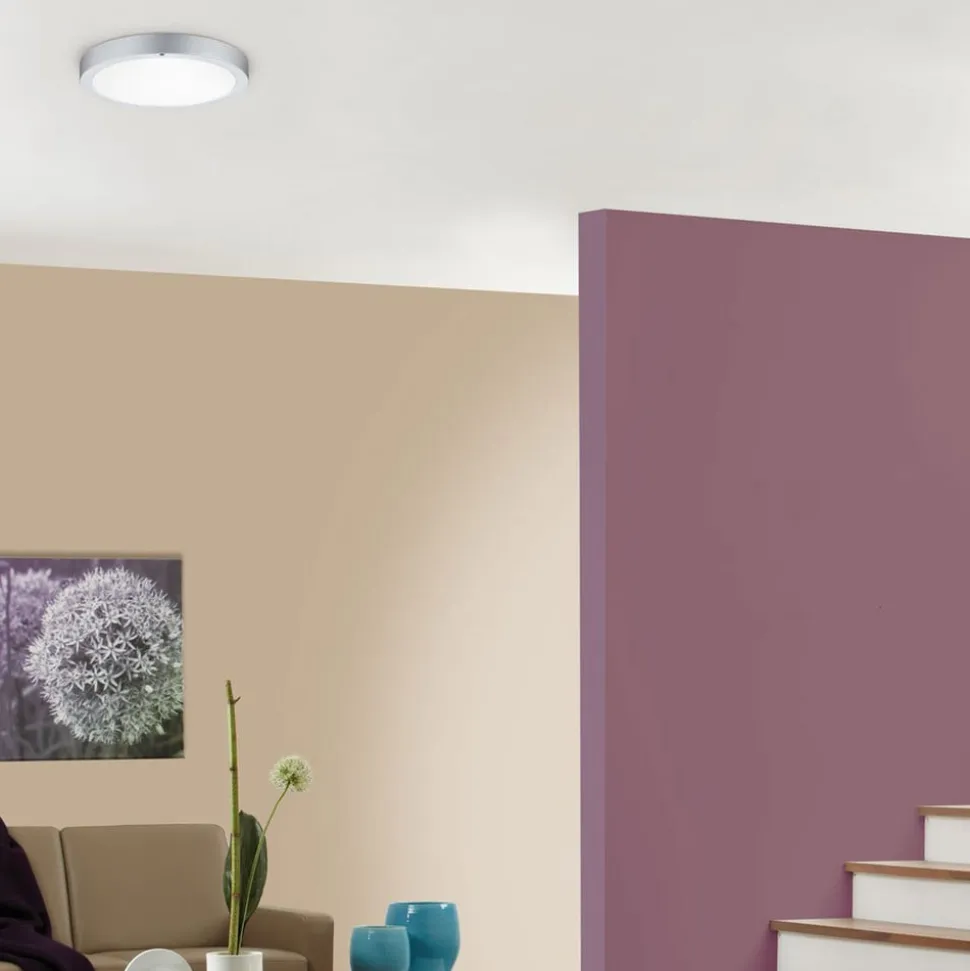 Paulmann Lunar LED-panel, rundt, Ø 30 cm, krom