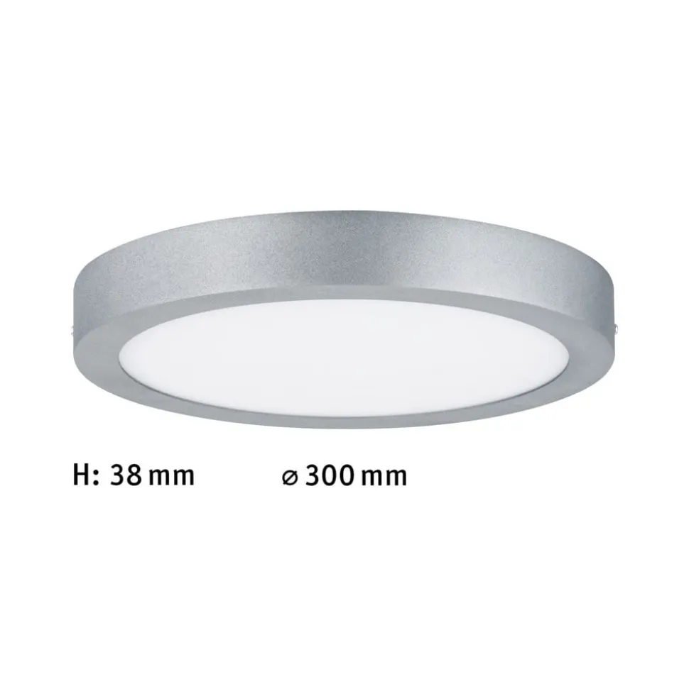 Paulmann Lunar LED-panel, rundt, Ø 30 cm, krom