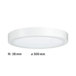 Paulmann Lunar LED-panel, rundt, Ø 30 cm, mat hvid