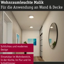 Paulmann Malik LED-loftlampe, 3-step-dim hvid