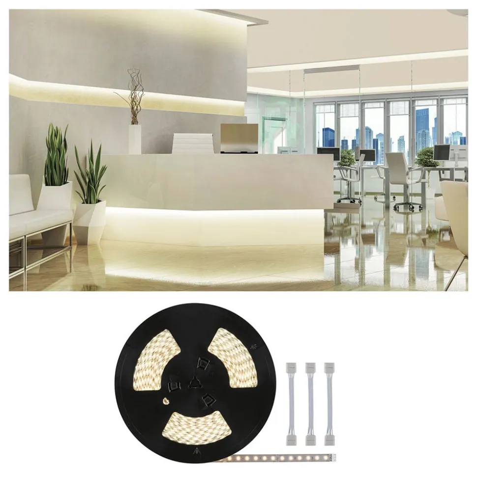 Paulmann MaxLED 500 LED-stripe IP20, 20 m varmhvid
