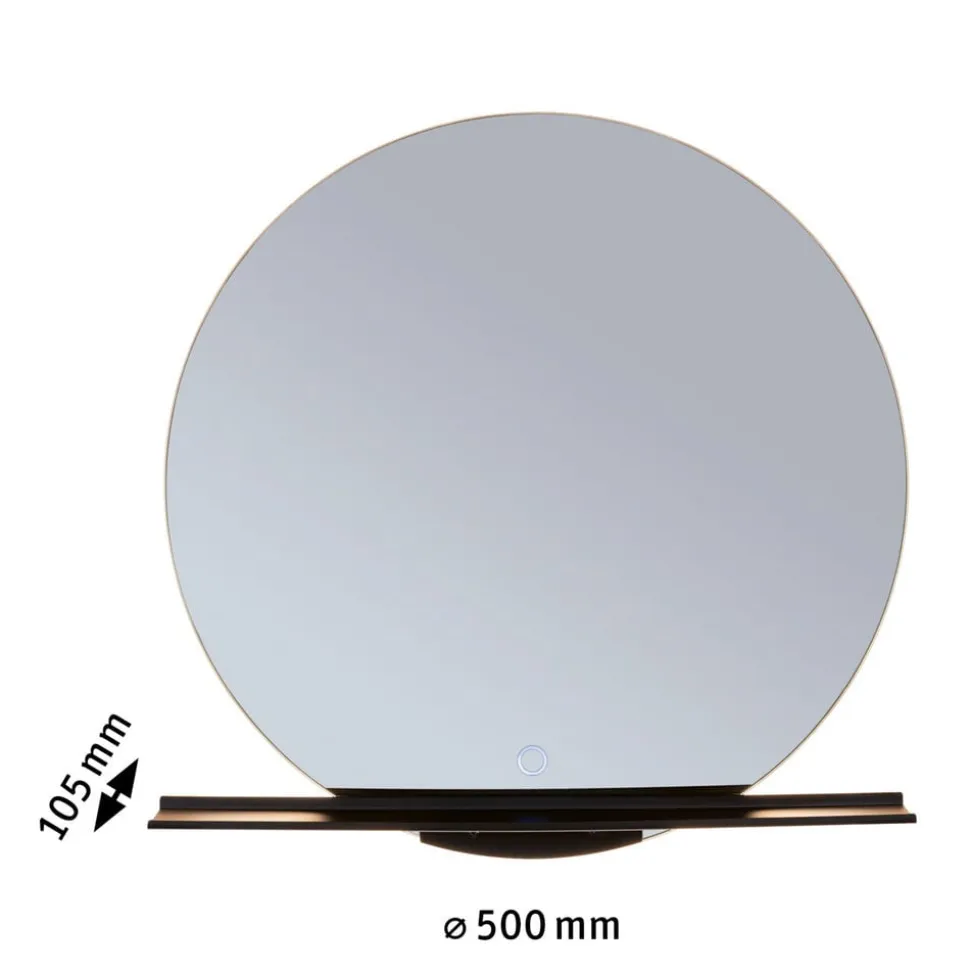 Paulmann Miro LED-vægspejl CCT Ø50cm Baggrundsbelysning