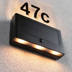 Paulmann Neda LED-husnummerlampe, solcelle