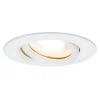 Paulmann Nova indbygningsspot IP65 rund, drejbar, hvid