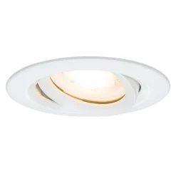 Paulmann Nova indbygningsspot IP65 rund, drejbar, hvid