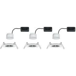 Paulmann Nova LED indbygningslampe 3stk. stiv hvid