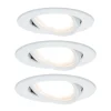 Paulmann Nova LED-indbygningsspot 3 stk. drejelig, hvid
