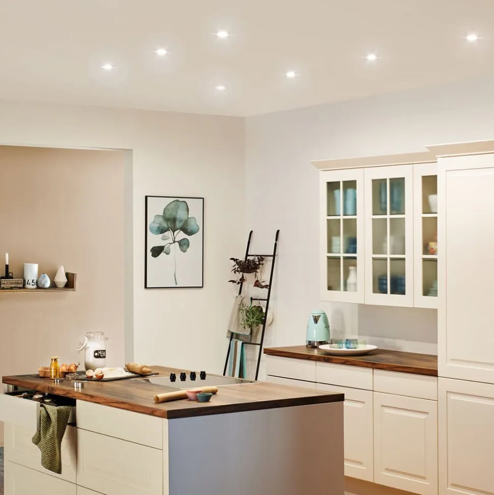 Paulmann Nova LED-indbygningsspot 3 stk. drejelig, hvid