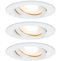 Paulmann Nova LED-indbygningsspot, dæmpbar, IP65, hvid
