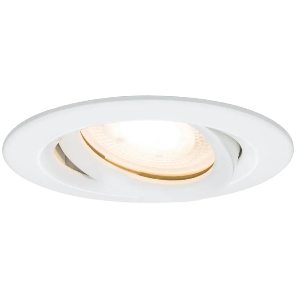 Paulmann Nova LED-indbygningsspot, dæmpbar, IP65, hvid